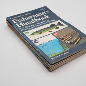 Marshall Cavendish Fisherman's Handbook Magazine Lot Weekly Parts Vintage Good